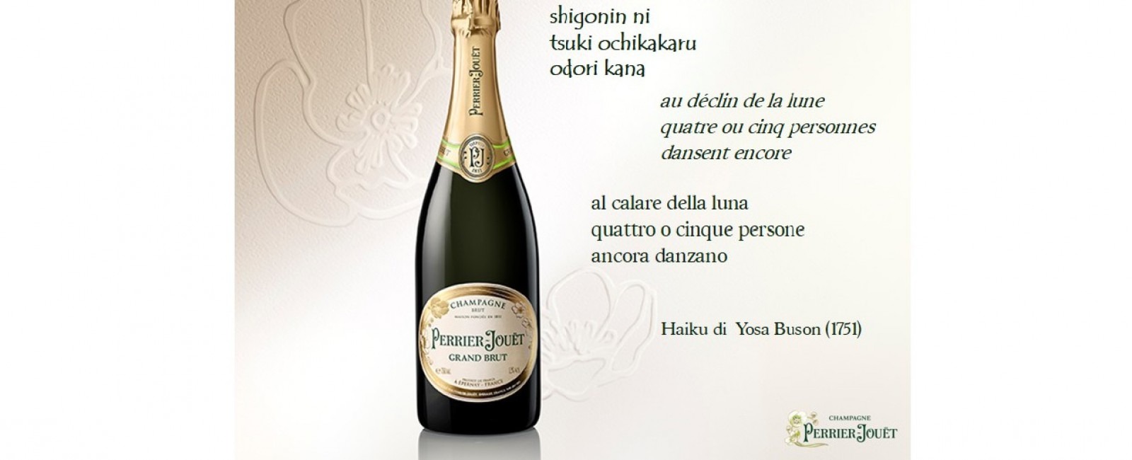 PERRIER-JOUËT NELL'HAIKU DI SETTEMBRE